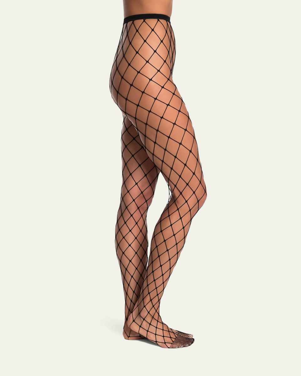Caught Up Large Fishnet Tights